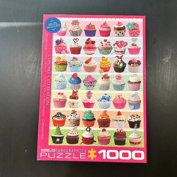EUROGRAPHICS 1000 piece "Cupcake Celebration" Puzzle - Picture 2 of 6